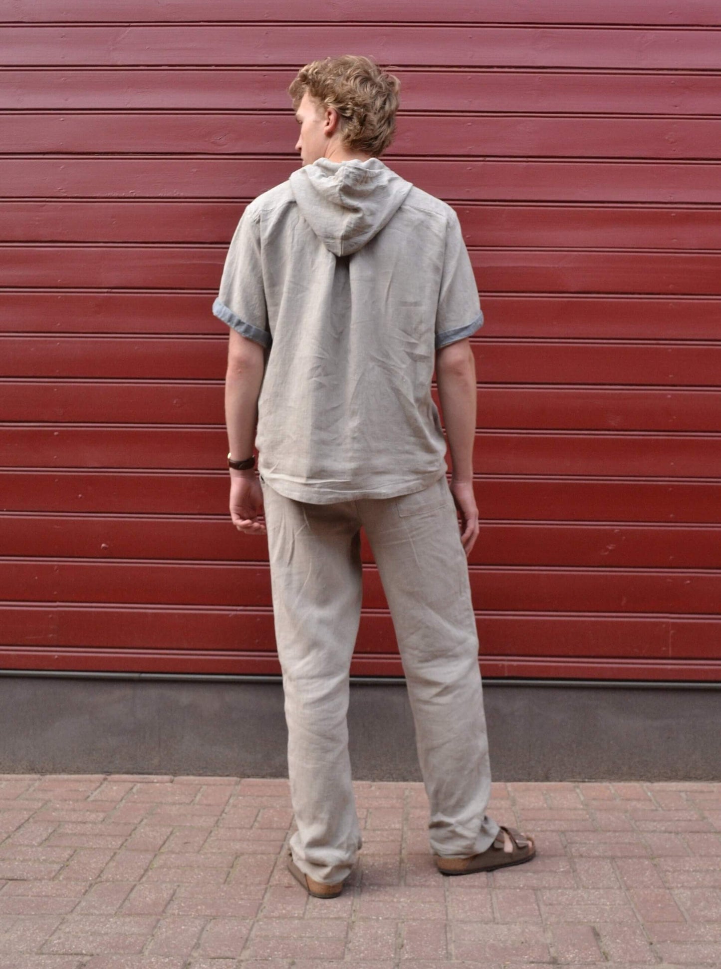 Sustainable fashion with men's linen drawstring pants