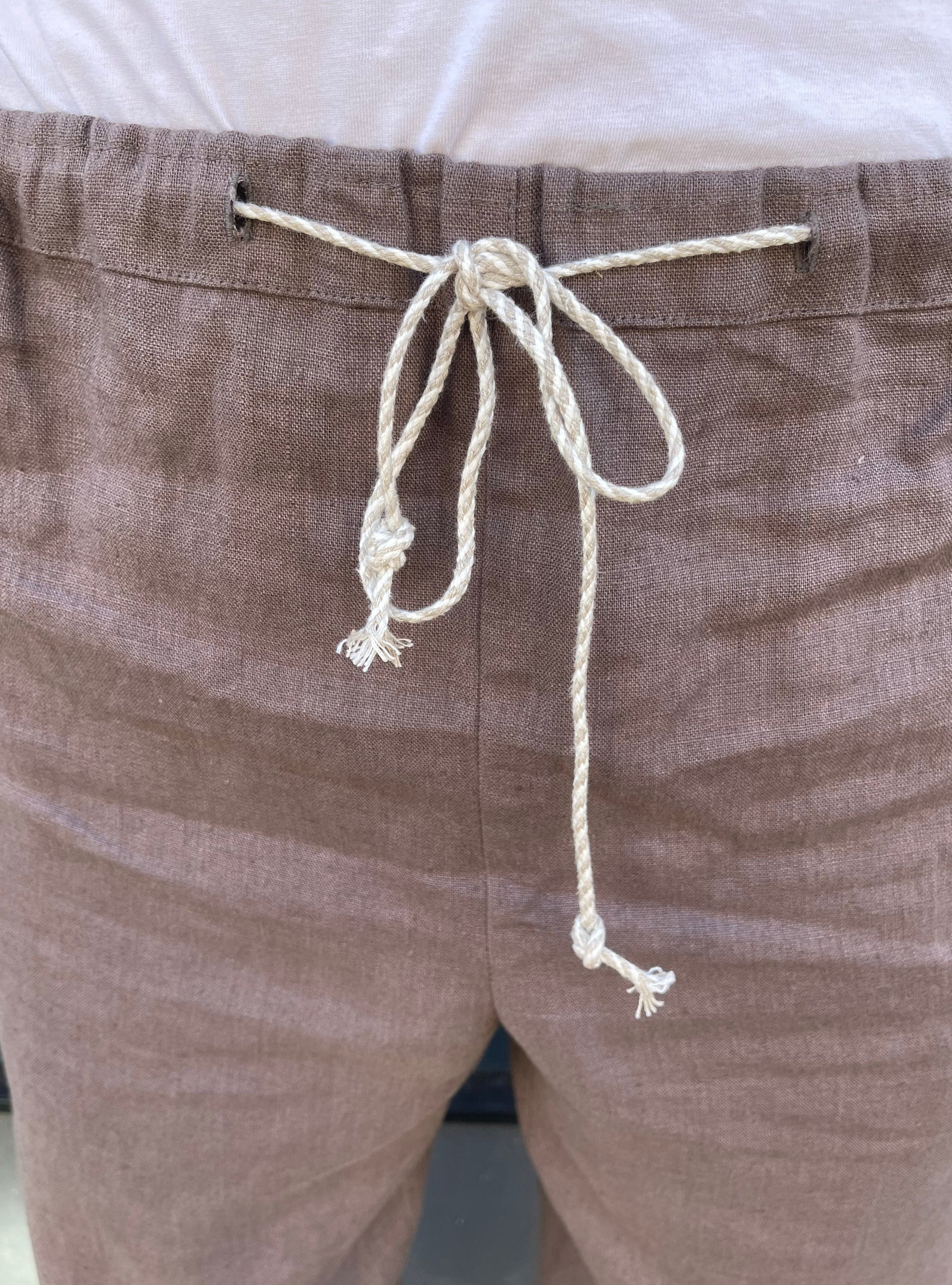 Loose Fit Linen Trousers